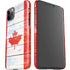 Canada Flag Light Wood iPhone 11 Pro Max Lite Case